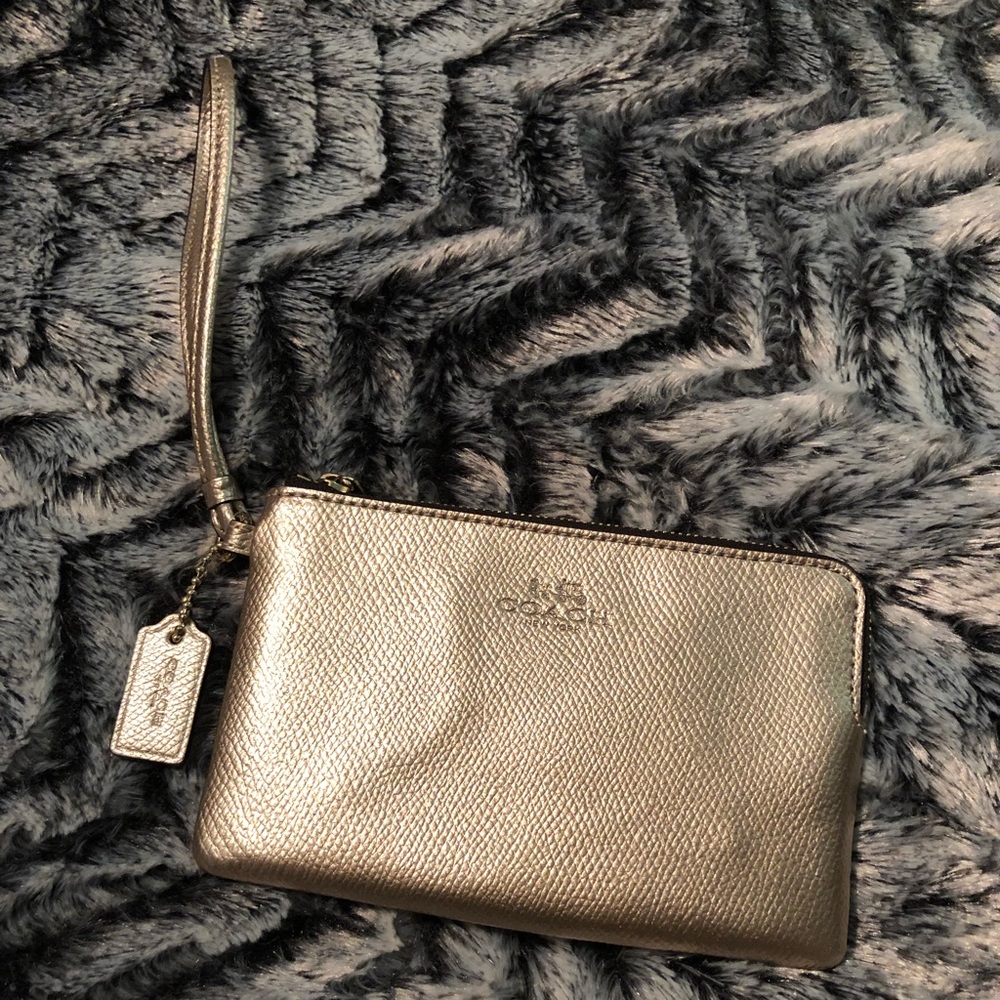 Gold Coach wristlet